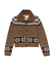 The Nordic Scholar Cardigan- Hickory Fair Isle