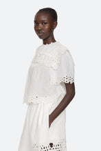 Leila Eyelet Short Sleeve Top-