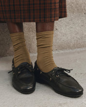 The Monogrammed  Trouser Sock- Golden Ochre