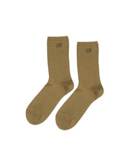 The Monogrammed  Trouser Sock- Golden Ochre