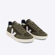 V-12- B-Mesh Olive/ White