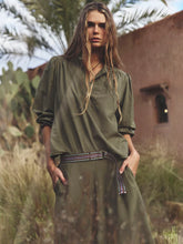 Dorien Top- Olive Smoke