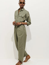 Delancey Jumpsuit in Cotton Tencel- Puglia Olive