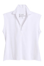 Olivia Popover Collar Tank- white