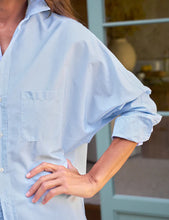 Continuous Button-Up Shirt- French Blue