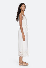 Leila Eyelet Midi Dress- White