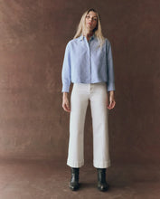 The Cropped Oxford Shirt- Classic Blue