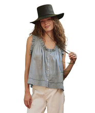 The Vignette Top- Pale Blue