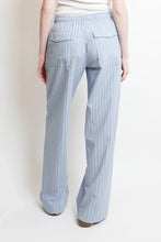 Brinna Pant- Chambray Teal Stripe
