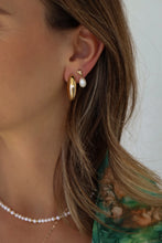Panther Pearl Earrings- Gold