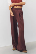 The Wide Leg Pant- Deep Mahogany