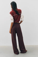 The Wide Leg Pant- Deep Mahogany