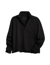 Patrick Popover Henley- Black