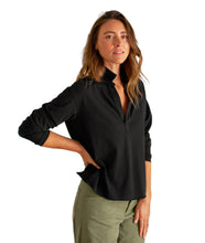 Patrick Popover Henley- Black
