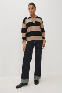 Paxton Top- Oatmeal Black