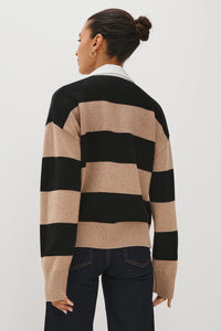 Paxton Top- Oatmeal Black