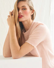 Distressed T-Shirt- Powder Puff