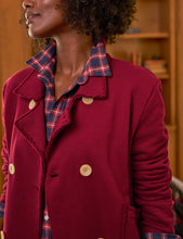 Cropped Sweatshirt Peacoat- Garnet
