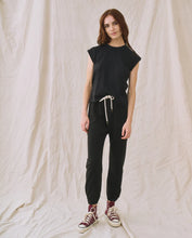 The Peak Shoulder Tee- Almost Black