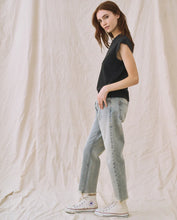 The Peak Shoulder Tee- Almost Black
