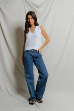 Peggy Cotton Sweater Tank Top- White