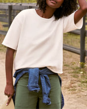 Perry Crew Short Sleeve Tee- Vintage White