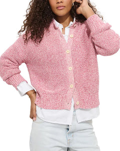 Nico Cardigan- Marled Pink