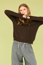 Heavy Distressed Crew Sweater- Pluto