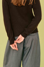 Heavy Distressed Crew Sweater- Pluto