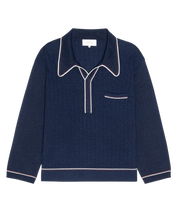 The Menswear Tipping Polo- Navy