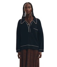 The Menswear Tipping Polo- Navy