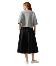 Poppi Midi Full Skirt- Black
