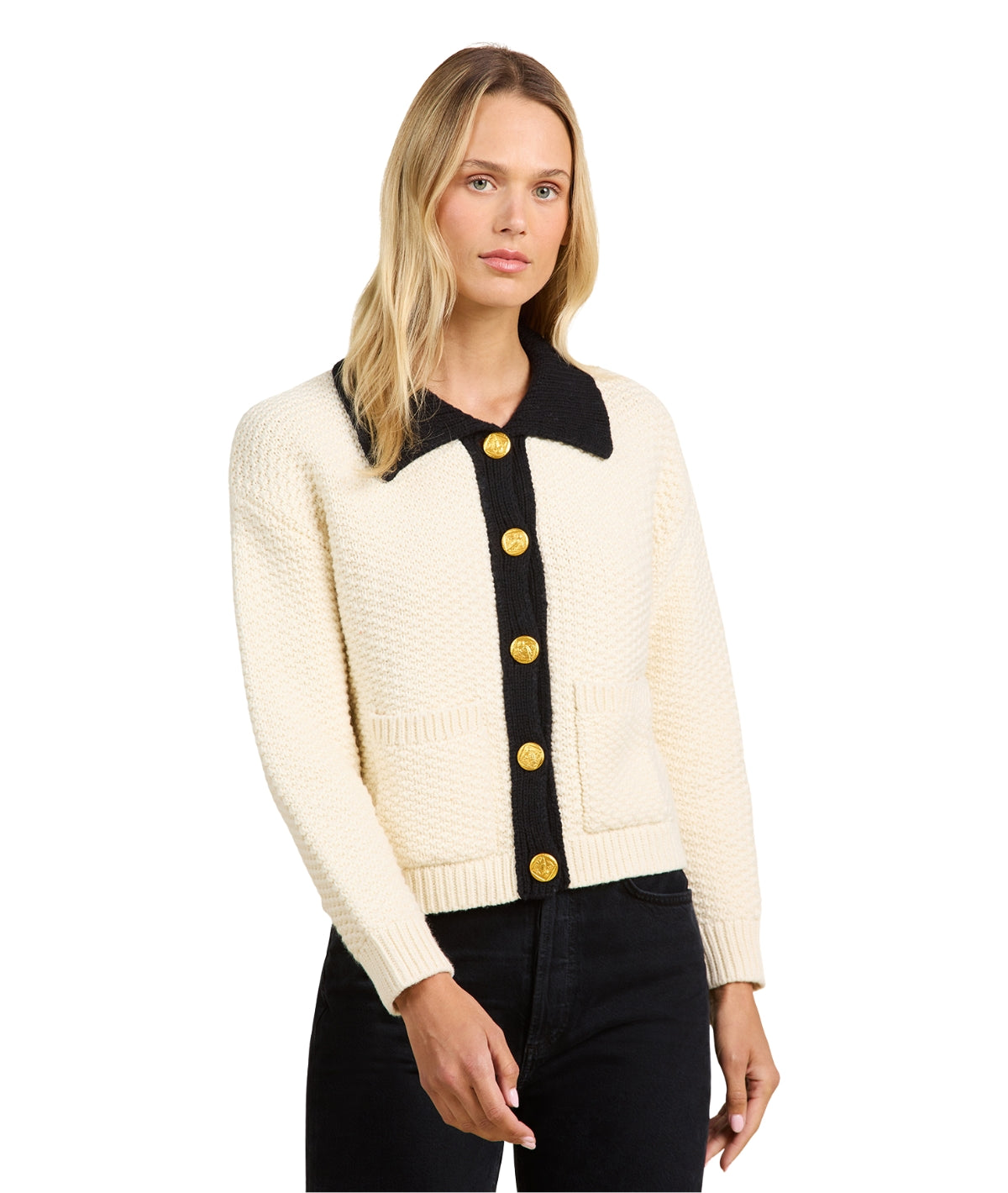 Posey Sweater Jacket- Antique White