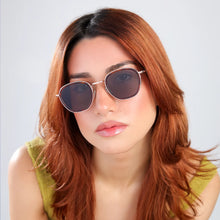 Prince Tate Sunglasses- Havana/Rose Gold w/ Grey Flat Lenses