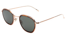 Prince Tate Sunglasses- Havana/Rose Gold w/ Grey Flat Lenses