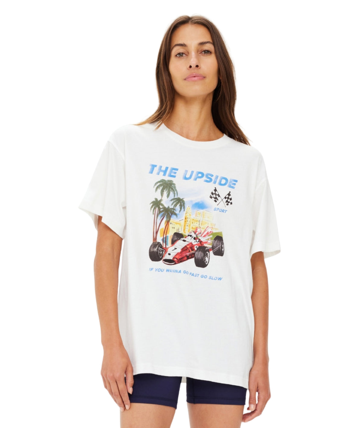 Raceway Sammi Tee- Creme