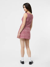 Square Neck Sleeveless Top- Red