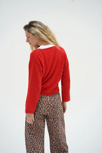Amira Sweater- Red