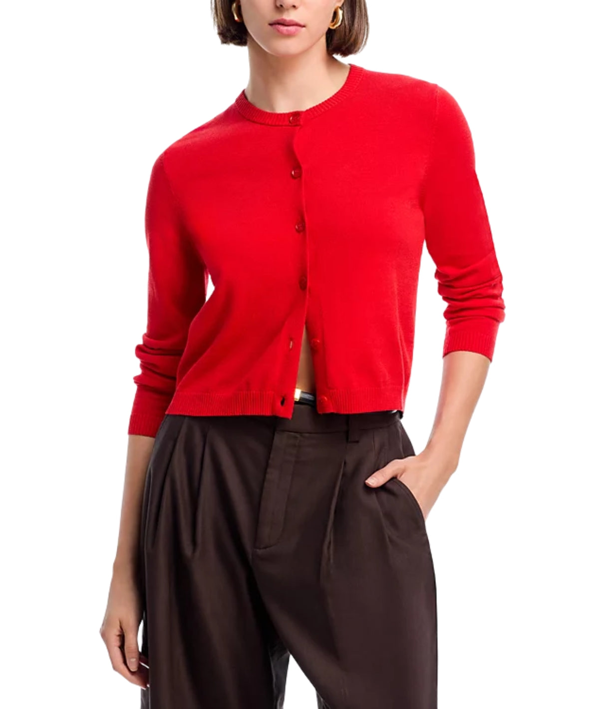 Cosysoft Fitted Cardigan- Mars Red