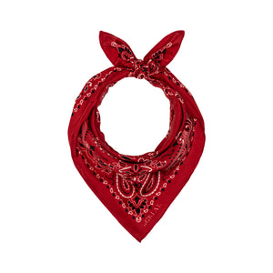 The Silk Bandana- True Red