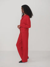The Wide Leg Pant- Red Marl
