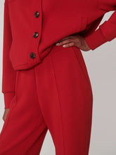 The Wide Leg Pant- Red Marl