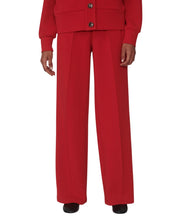 The Wide Leg Pant- Red Marl