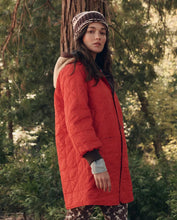 The Reversible Sweater Puffer- Brown & Poppy