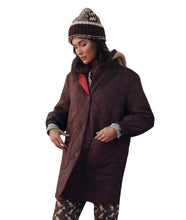 The Reversible Sweater Puffer- Brown & Poppy