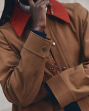 The Swingy Jacket- Rust w/ Bright Red