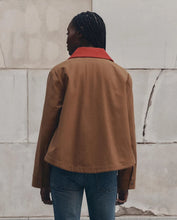 The Swingy Jacket- Rust w/ Bright Red