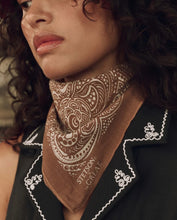 The Stetson Western Paisley Scarf- Rust
