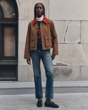 The Swingy Jacket- Rust w/ Bright Red