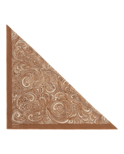 The Stetson Western Paisley Scarf- Rust